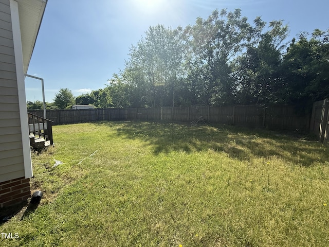 118 Hawthorn Dr, Clayton, NC 27520 - view of yard with a fenced backyard