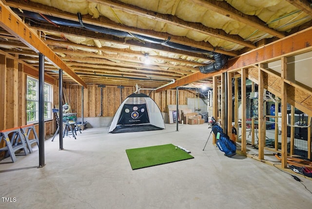 view of basement