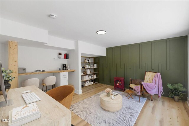 2904 Sprucewood Dr, Durham, NC 27707 - home office with light wood finished floors