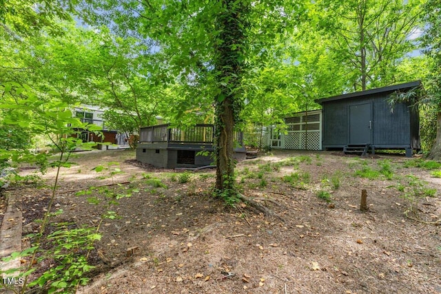 2904 Sprucewood Dr, Durham, NC 27707 - view of yard featuring an outbuilding