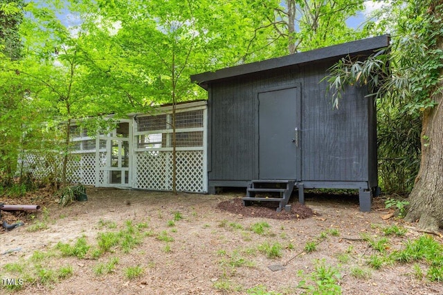 2904 Sprucewood Dr, Durham, NC 27707 - view of outbuilding with an outdoor structure