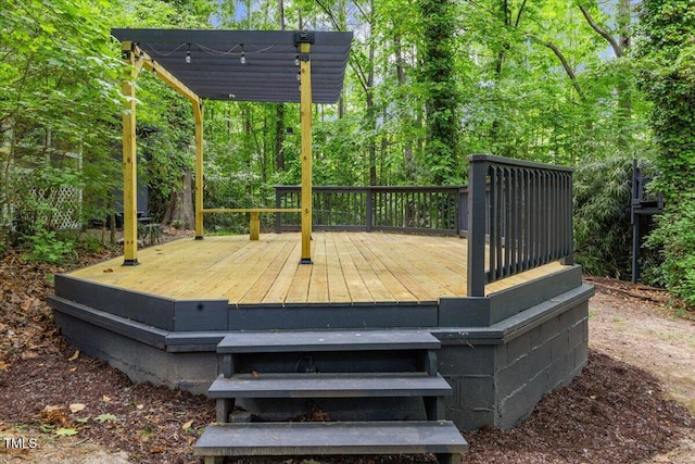 2904 Sprucewood Dr, Durham, NC 27707 - view of wooden terrace