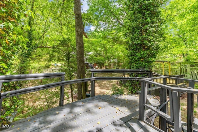 2904 Sprucewood Dr, Durham, NC 27707 - view of deck
