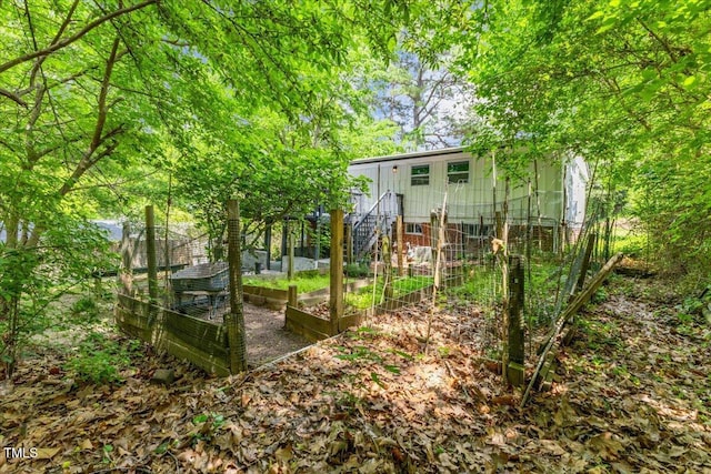 2904 Sprucewood Dr, Durham, NC 27707 - view of yard with a vegetable garden
