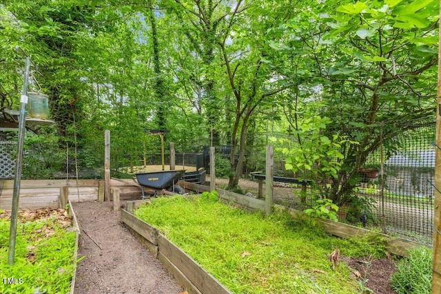 2904 Sprucewood Dr, Durham, NC 27707 - view of yard with fence and a vegetable garden