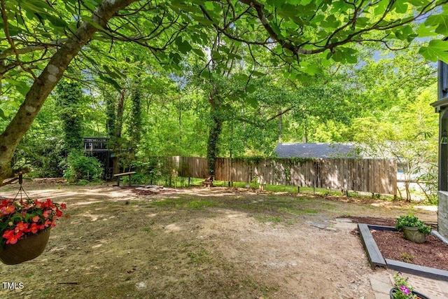 2904 Sprucewood Dr, Durham, NC 27707 - view of yard with a fenced backyard