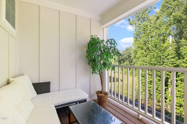 view of balcony