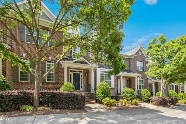 multi unit property with brick siding