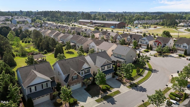 bird's eye view featuring a residential view