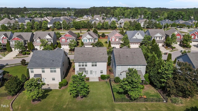 drone / aerial view featuring a residential view