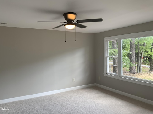 502 Burton St, Fuquay Varina, NC 27526 - unfurnished room with light colored carpet and ceiling fan