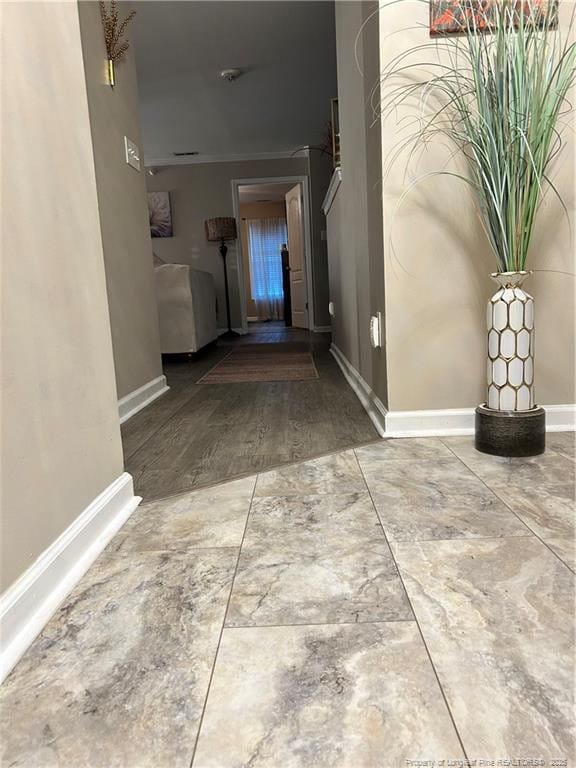 hall with baseboards