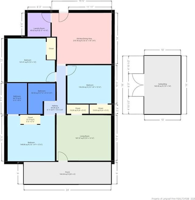 511 W Northrop St, Saint Pauls, NC 28384 - floor plan