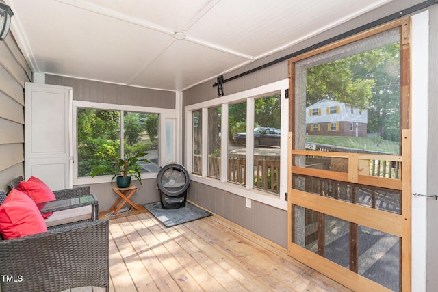 view of sunroom / solarium