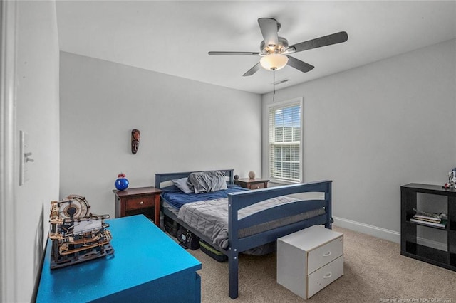 5113 Boxcut Ln, Hope Mills, NC 28348 - carpeted bedroom featuring ceiling fan and baseboards