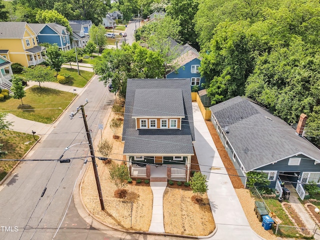 801 N Elm St, Durham, NC 27701 - drone / aerial view featuring a residential view