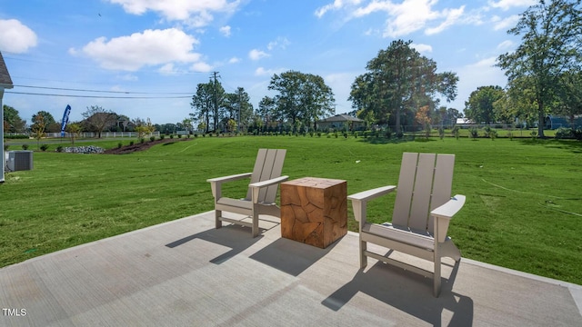 196 Ethel Ln, Angier, NC 27501 - view of patio with central AC, fence, and a rural view