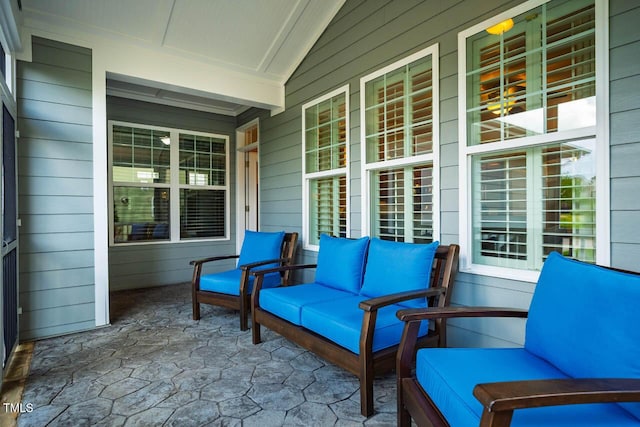 281 N Serenity Hill Cir, Chapel Hill, NC 27516 - view of patio / terrace featuring covered porch