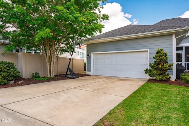 281 N Serenity Hill Cir, Chapel Hill, NC 27516 - view of side of home featuring driveway and roof with shingles