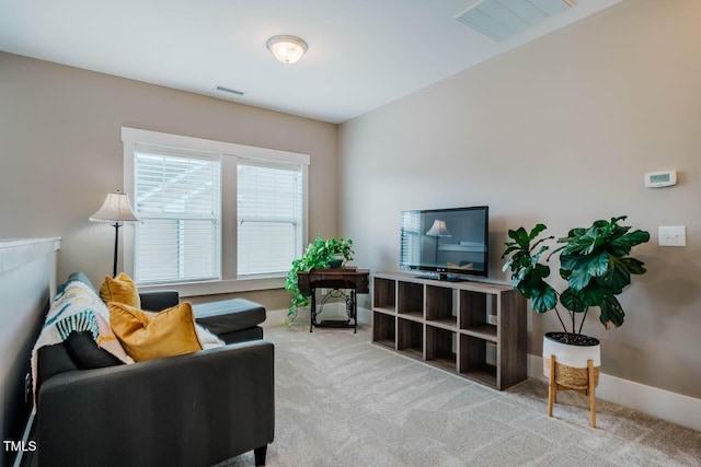281 N Serenity Hill Cir, Chapel Hill, NC 27516 - living area with carpet and baseboards