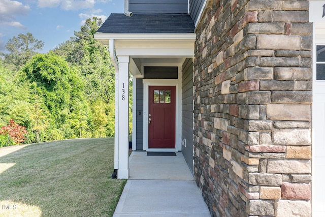 138 Rialto St, Chapel Hill, NC 27516 - property entrance featuring a lawn