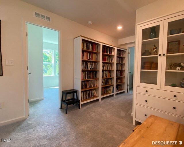 138 Rialto St, Chapel Hill, NC 27516 - sitting room with baseboards, carpet, and visible vents