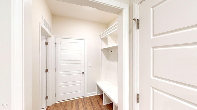 3725 Huntcliff Dr, La Grange, NC 28551 - mudroom featuring wood finished floors and visible vents
