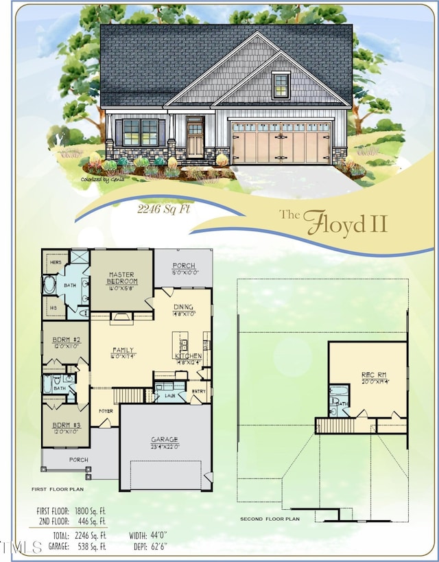 3725 Huntcliff Dr, La Grange, NC 28551 - floor plan
