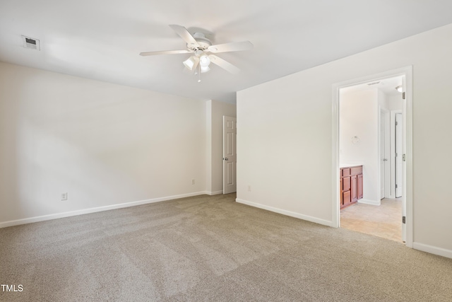 3223 Polite Ln, Raleigh, NC 27610 - empty room with carpet, ceiling fan, and baseboards