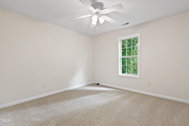 3223 Polite Ln, Raleigh, NC 27610 - unfurnished room with baseboards, carpet flooring, and ceiling fan
