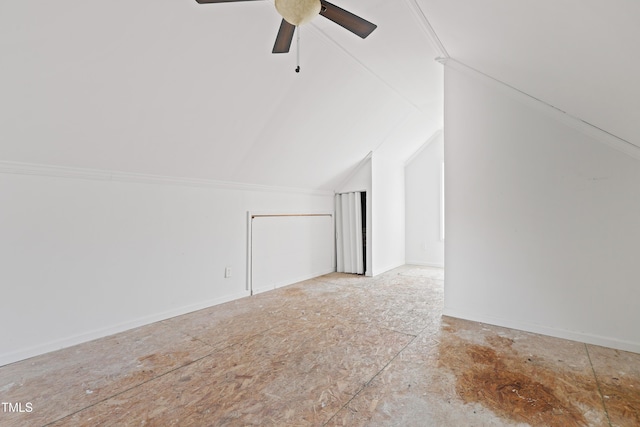 3223 Polite Ln, Raleigh, NC 27610 - additional living space featuring lofted ceiling and ceiling fan