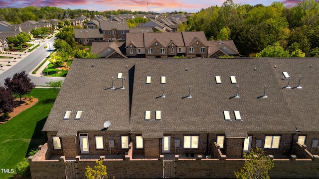 aerial view featuring a residential view