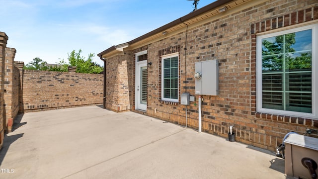 view of patio / terrace with fence