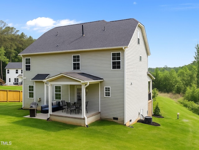 5 Cinnamon Teal Way, Youngsville, NC 27596 - rear view of property with a patio area and crawl space