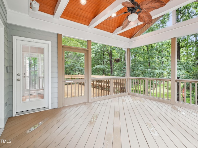 113 Bergeron Way, Cary, NC 27519 - wooden terrace featuring a ceiling fan