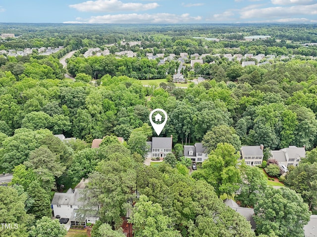 113 Bergeron Way, Cary, NC 27519 - bird's eye view of a heavily wooded area