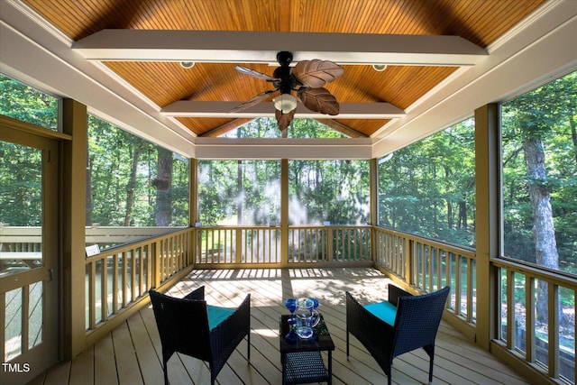 113 Bergeron Way, Cary, NC 27519 - sunroom / solarium with ceiling fan
