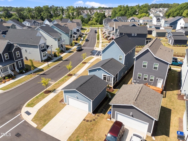 aerial view featuring a residential view