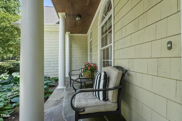 view of patio / terrace with covered porch