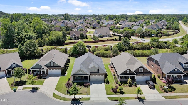 bird's eye view featuring a residential view