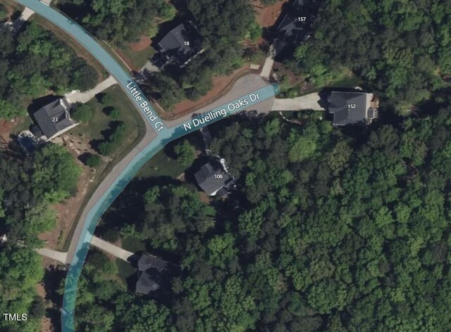 106 N Duelling Oaks Dr, Chapel Hill, NC 27517 - aerial overview of property's location