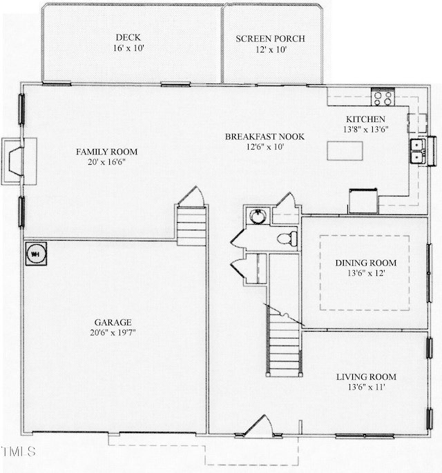 106 N Duelling Oaks Dr, Chapel Hill, NC 27517 - home floor plan