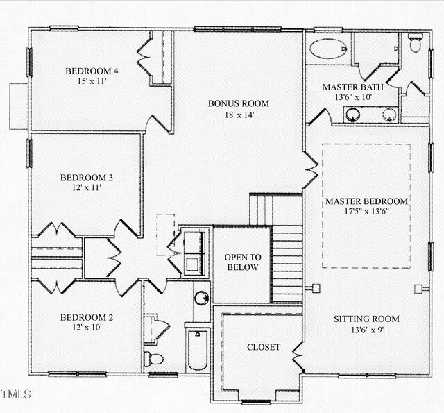 106 N Duelling Oaks Dr, Chapel Hill, NC 27517 - property floor plan
