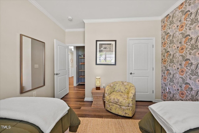 1533 Santa Lucia St, Wake Forest, NC 27587 - bedroom featuring crown molding, wood finished floors, and baseboards