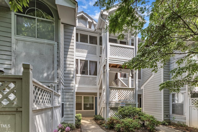 back of property featuring a sunroom