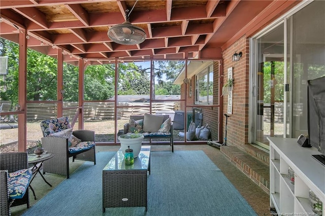 1810 Ashton Rd, Fayetteville, NC 28304 - sunroom with outdoor lounge area