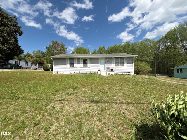 345 Guest Rd, Pelham, NC 27311 - view of front of property with a front yard