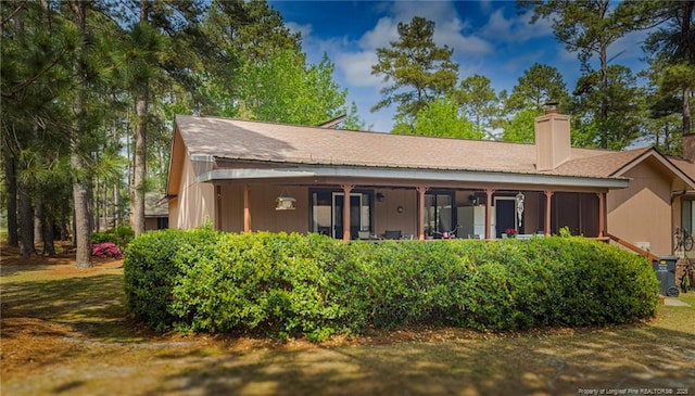 6739 Irongate Dr Unit B, Fayetteville, NC 28306 - back of property with a chimney