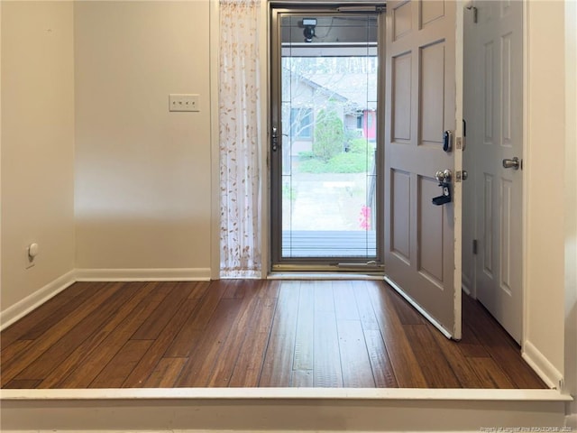 6739 Irongate Dr Unit B, Fayetteville, NC 28306 - foyer entrance with baseboards and wood-type flooring