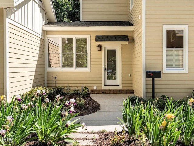 1605 Park Dr, Raleigh, NC 27605 - property entrance featuring board and batten siding and a shingled roof